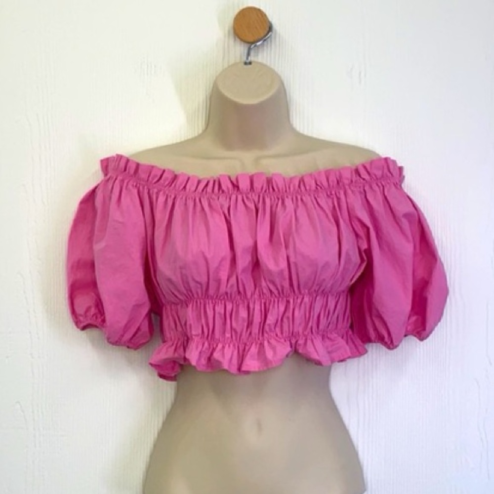 Zara pink crop top